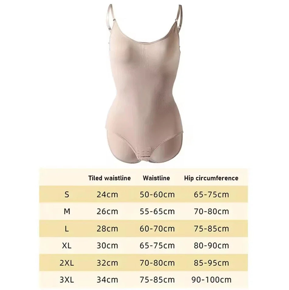 Seamless Full-Body Shapewear Bodysuit – Tummy Control & Curve Sculptin