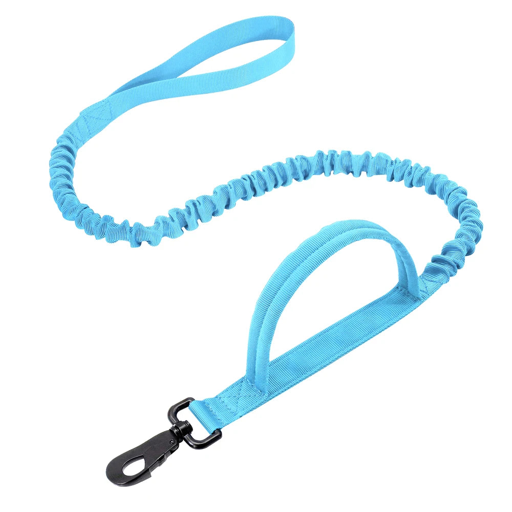 Durable Military Tactical Dog Collar Bungee Leash Set Pet Nylon Walking Training Collar For Medium Large Dogs German Shepard Fashioned Furbabies