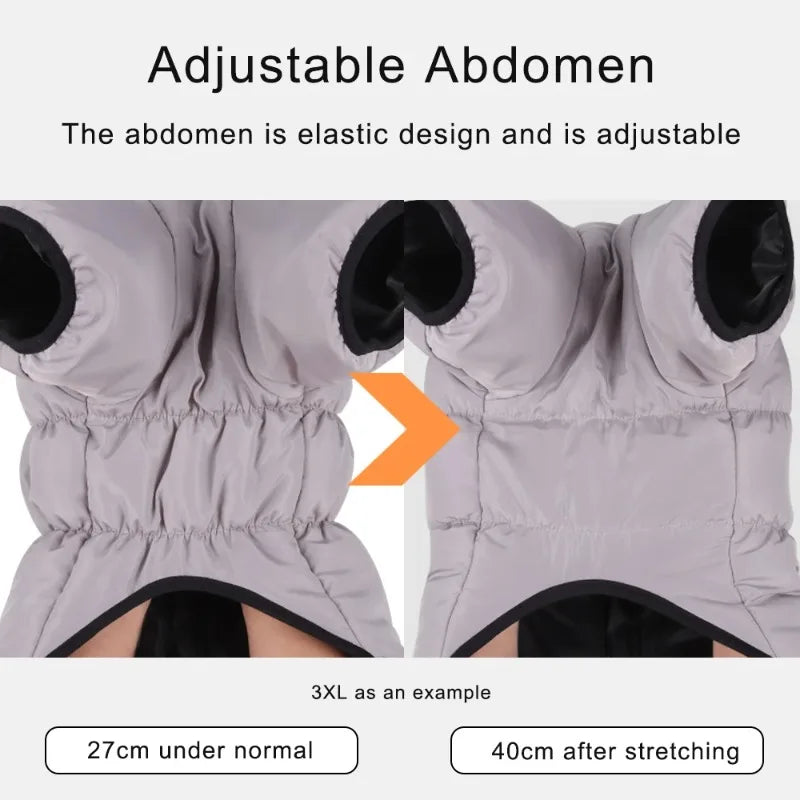 Dog Coat Reflection High Collar