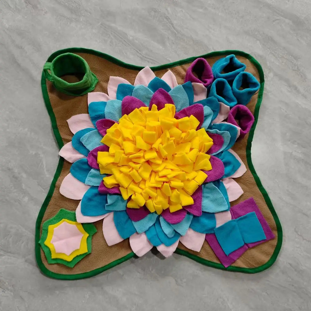 Pet Snuffle Training Mat — Plush Slow Feeder & Stress Relief Sniffing Blanket for Dogs & Cats | 4 Colors