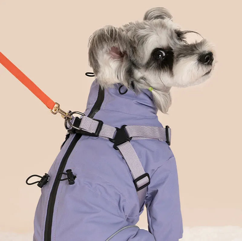 Waterproof Dog Rain Jacket with Built-In Harness — Windproof Jumpsuit for Small to Large Dogs | S–5XL
