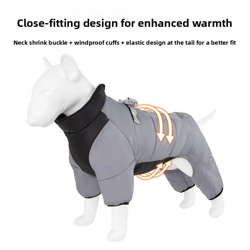 Winter dog cotton coat, , waterproof, non stick fur,