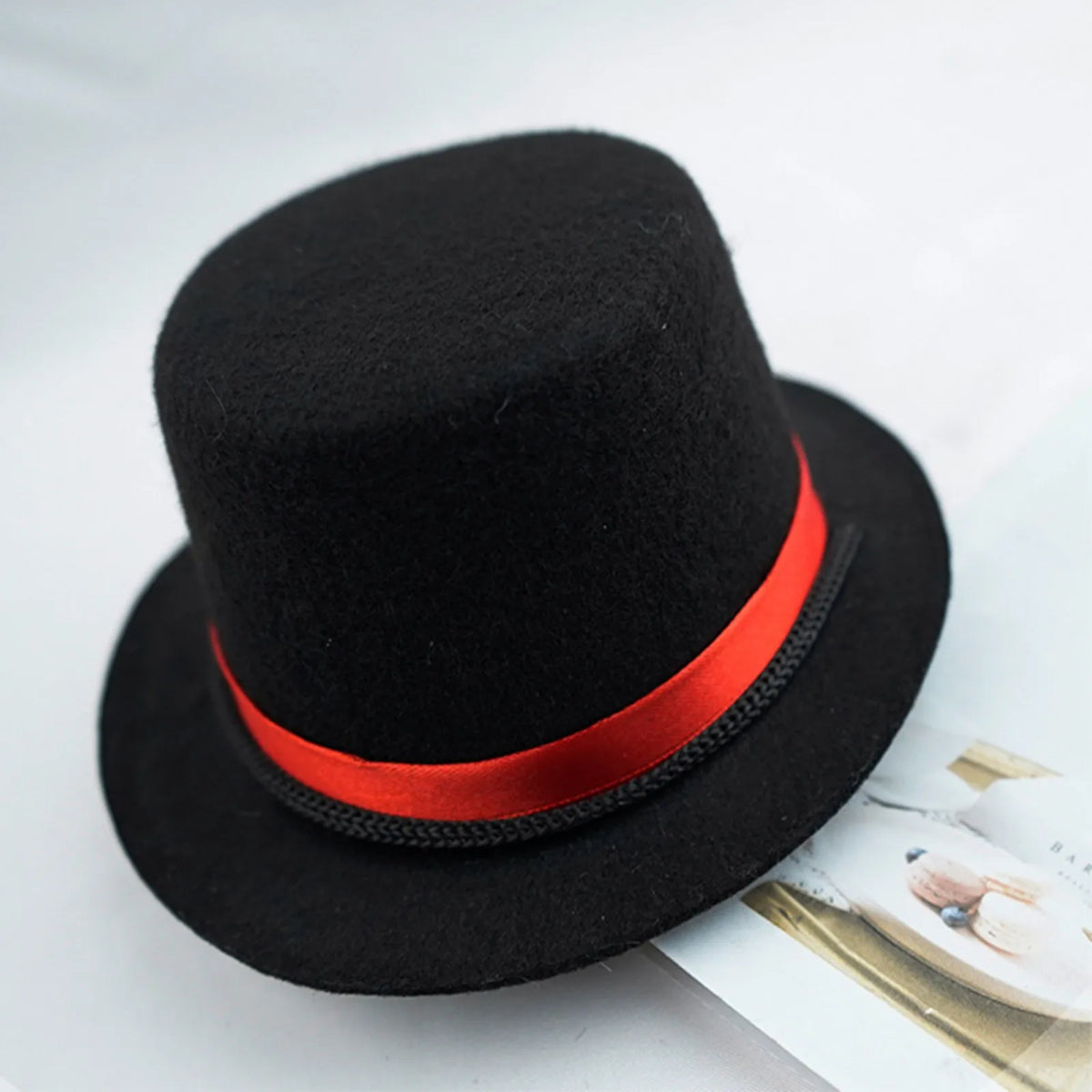 Pet Top Hat | Black Gentleman Formal Hat for Dogs, Cats & Small Animals – Halloween & Parties