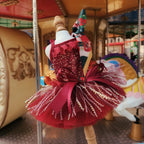 Sequin Crystal Bow Princess Dress - Holiday Luxury Gown