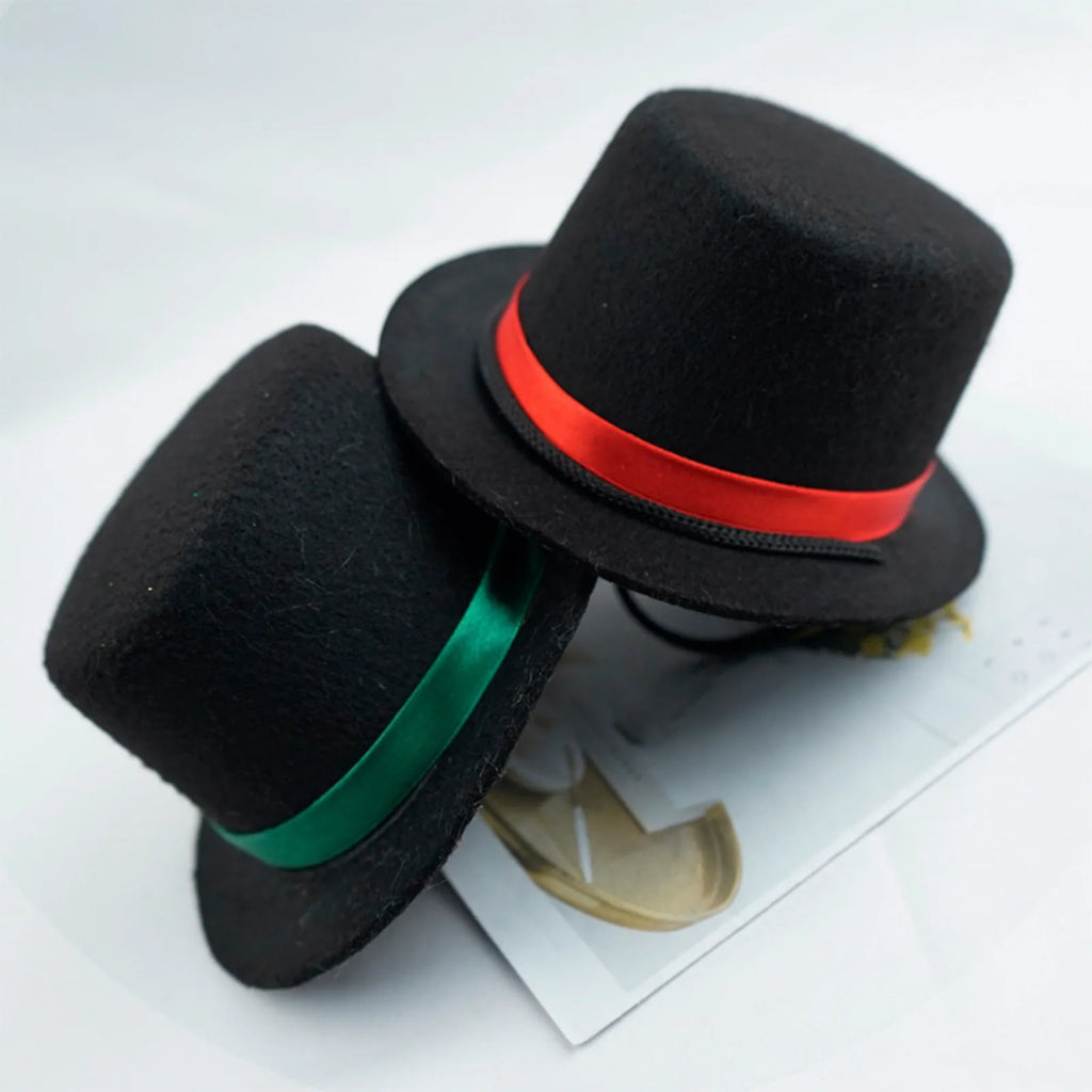 Pet Top Hat | Black Gentleman Formal Hat for Dogs, Cats & Small Animals – Halloween & Parties