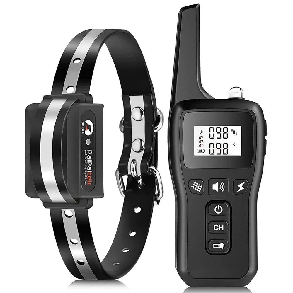 Dog Training Collar with Remote | 1000M Range, Waterproof & Rechargeable