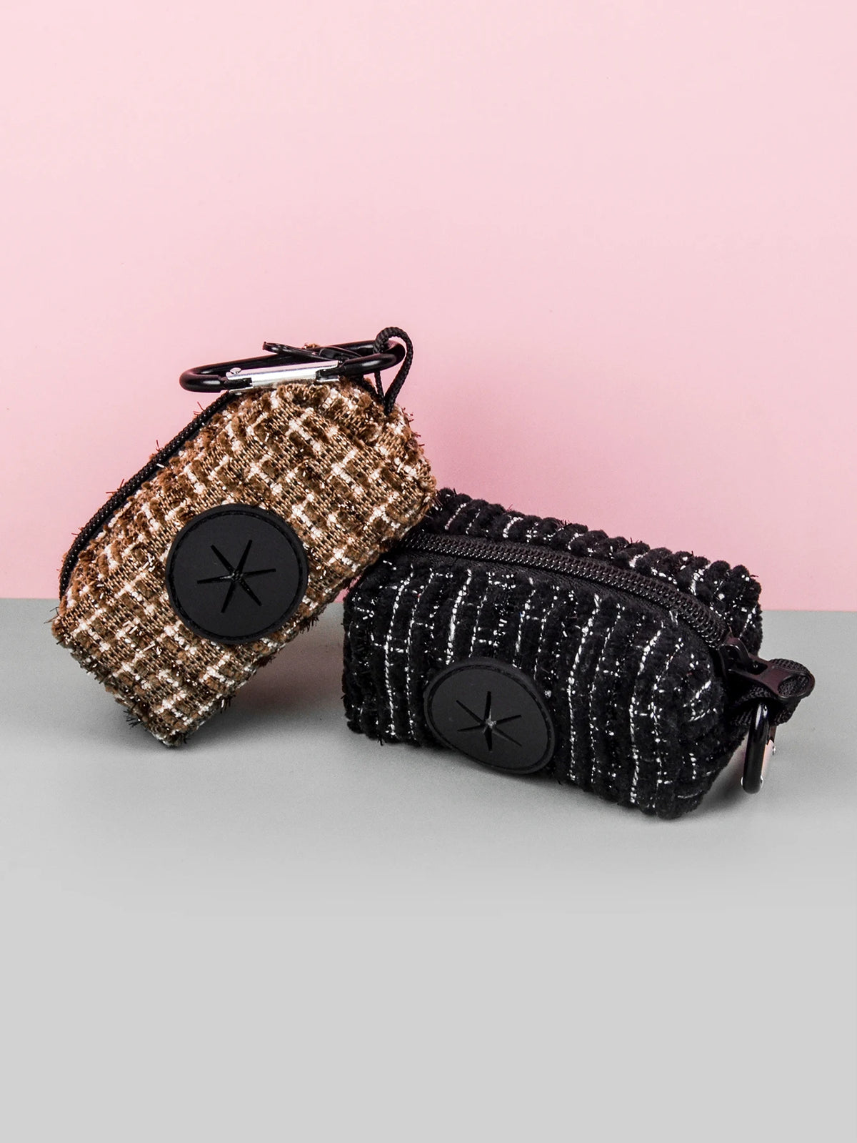 Designer Dog Poop Bag Holder — Stylish Belt-Clip Waste Bag Dispenser for Dog Walking