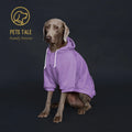 Dog Hoodie with Pocket, Leather Patch, Hook and Loop Fastener Collar -