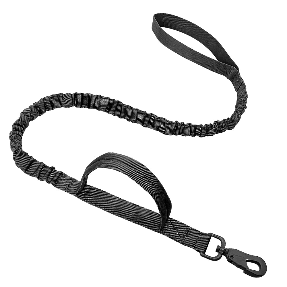 Durable Military Tactical Dog Collar Bungee Leash Set Pet Nylon Walking Training Collar For Medium Large Dogs German Shepard Fashioned Furbabies