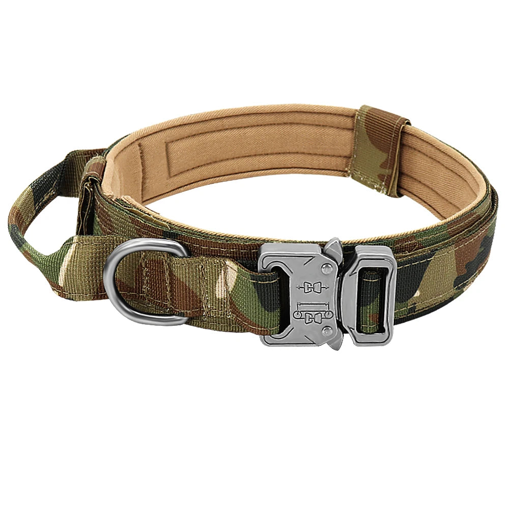 Durable Military Tactical Dog Collar Bungee Leash Set Pet Nylon Walking Training Collar For Medium Large Dogs German Shepard Fashioned Furbabies