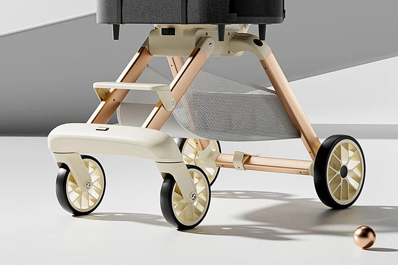 Luxury Pet Stroller 3 in 1  Detachable Carrier