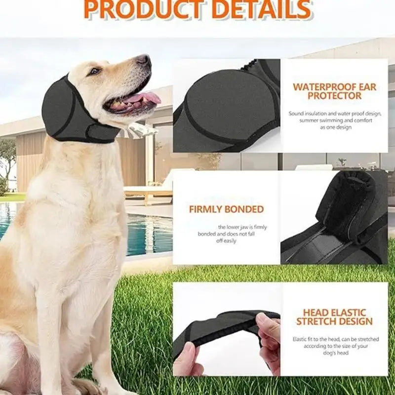 Dog Ear Cover & Snood Hood — Soft Pull-On Ear Wrap for Walks, Cool Weather & Pet Photo Styling