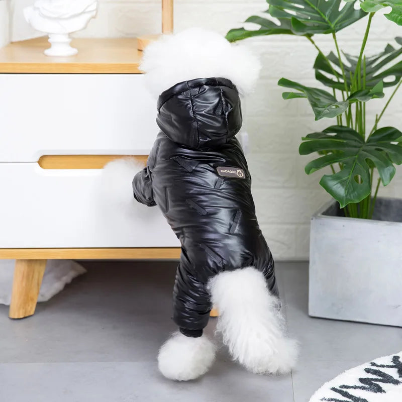 Waterproof Hooded Dog Jumpsuit — Super Warm Winter Coat for Small & Large Dogs | S–4XL
