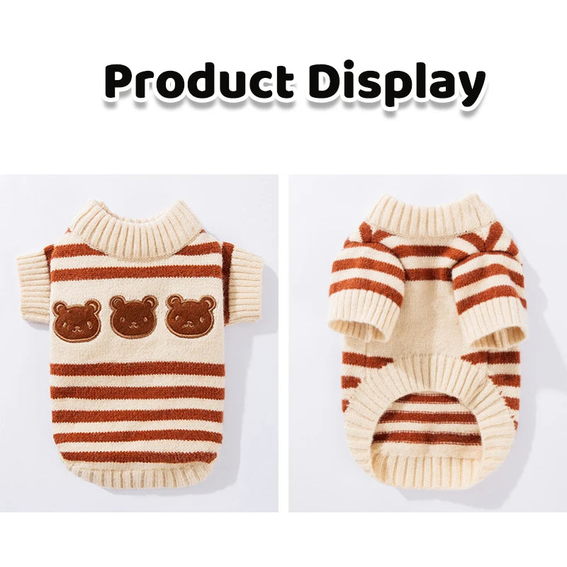 Bear Knit Dog Sweaters