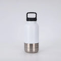 3-in-1 Insulated Dog Water Bottle with Detachable Food & Water Bowls — 32oz Stainless Steel Travel Feeder