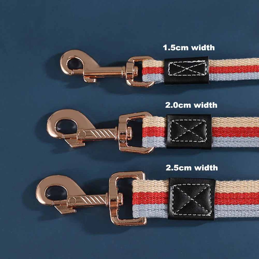 Padded Nylon Dog Training Leash — Strong Traction Lead for Small, Medium & Large Dogs | 4 Colors | 3 Widths | 2 Lengths