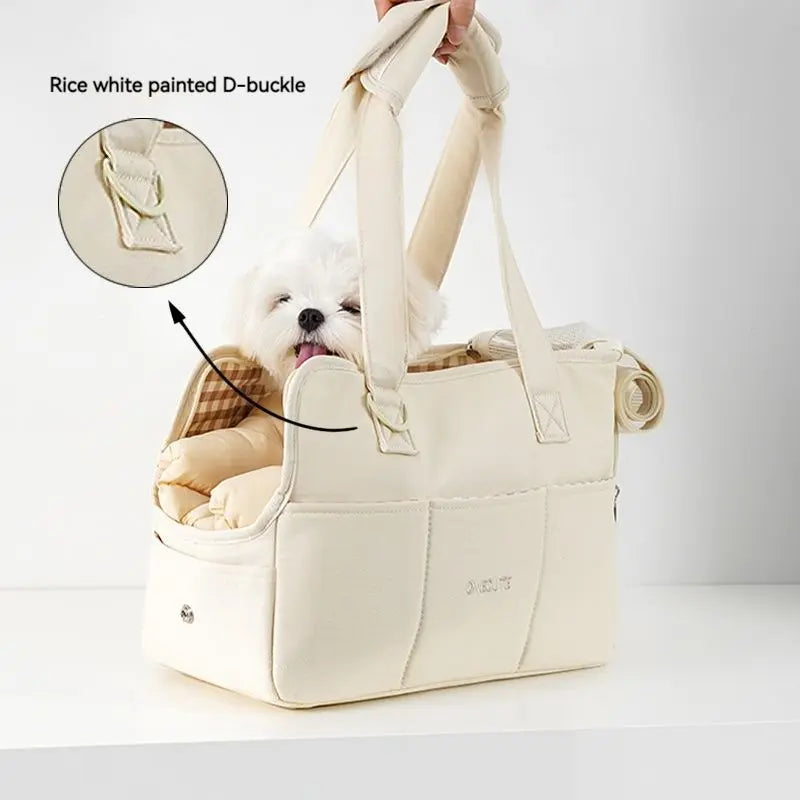 Puppy Go Out Portable Shoulder Handbag Dog Bag Pet Cat Chihuahua Yorkshire Dog Supplies Suitable For Small Dogs dog carrier Fashioned Furbabies