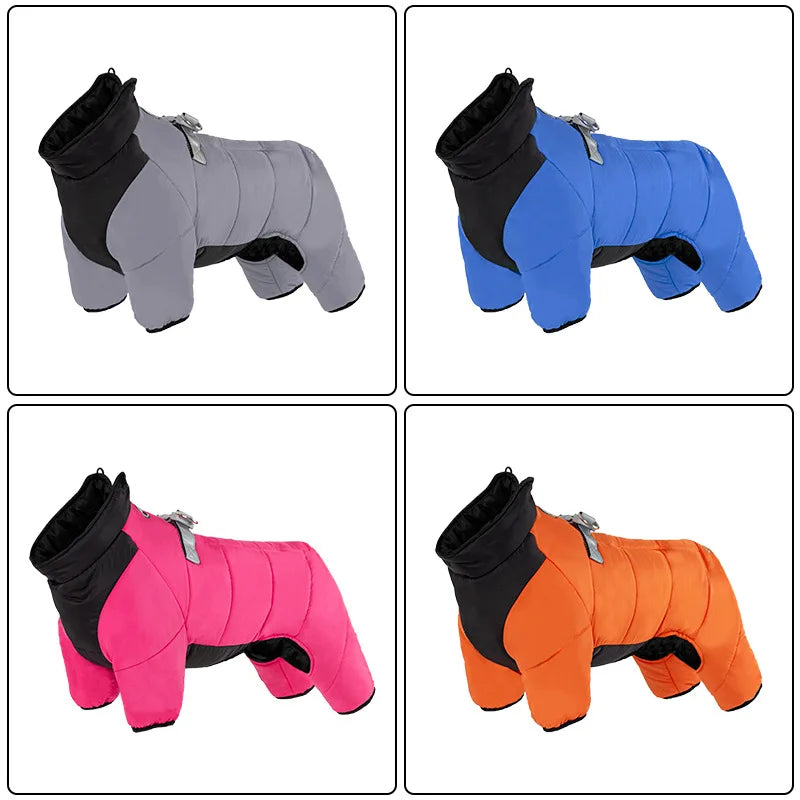 Winter dog cotton coat, , waterproof, non stick fur,