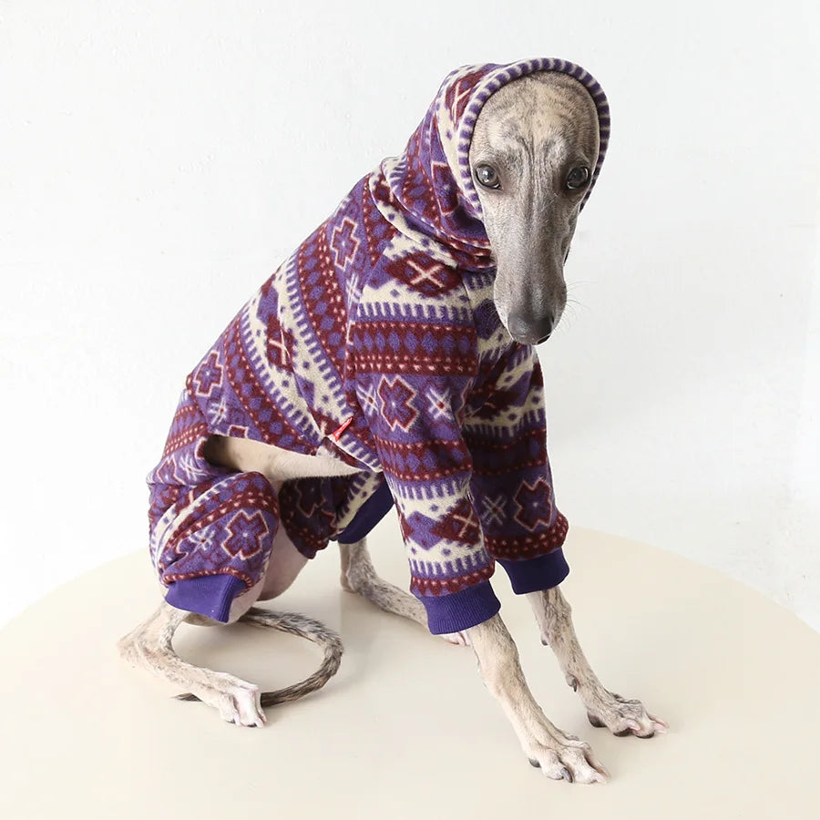 Winter Knitted Thing Dog Greyhound 2 Legged  Long Sleeve Pet Shirts Slim Dog Whibitt Pajamas Sweatshirts Knitwear