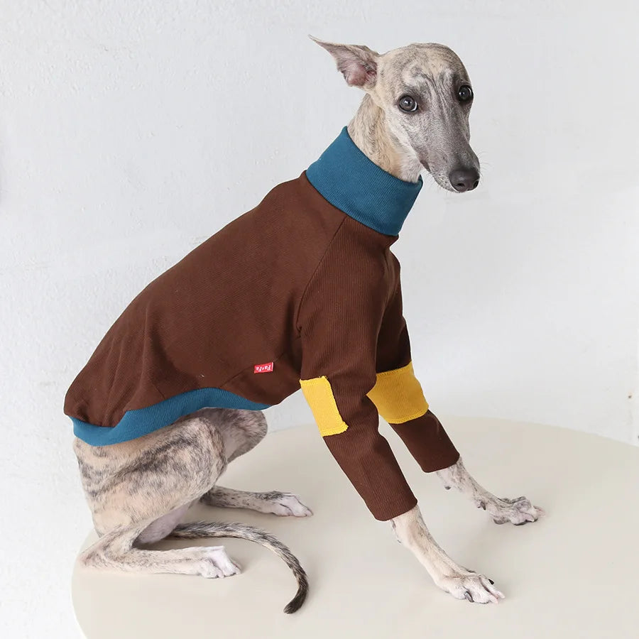 Winter Knitted Thing Dog Greyhound 2 Legged  Long Sleeve Pet Shirts Slim Dog Whibitt Pajamas Sweatshirts Knitwear