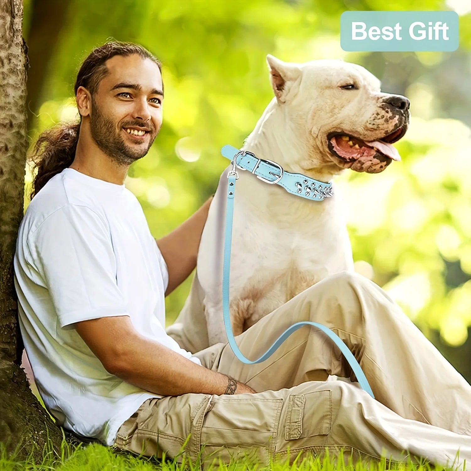 Dog Collar Leather Stylish and Durable Leash Medium Harness Dogs Backpack Collars Harnesses Wears Necklaces Fashioned Furbabies