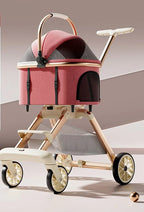 Luxury Pet Stroller 3 in 1  Detachable Carrier