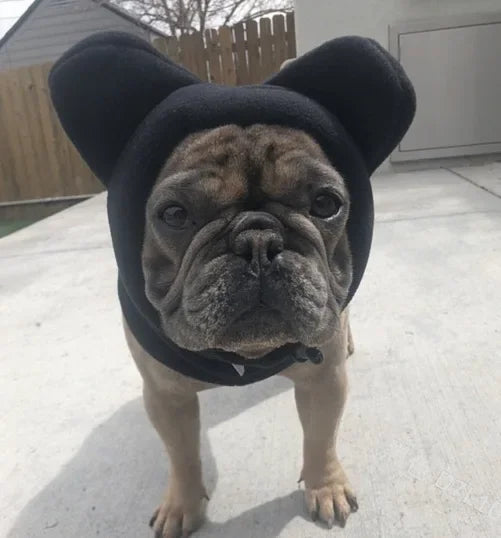 Winter Pet Hat Fleece Dog Warm Hat Ears Hoodie Scarf Set Pet Cat Dog Hat Headgear Warm Earmuffs Dog Warmth Accessories Outfits