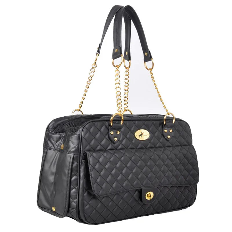 Luxury Designer Pet Carrier for small pets Dog Carry Bag Fashionable Cat Chihuahua, French Bulldog Pomeranian dogs accessories Fashioned Furbabies
