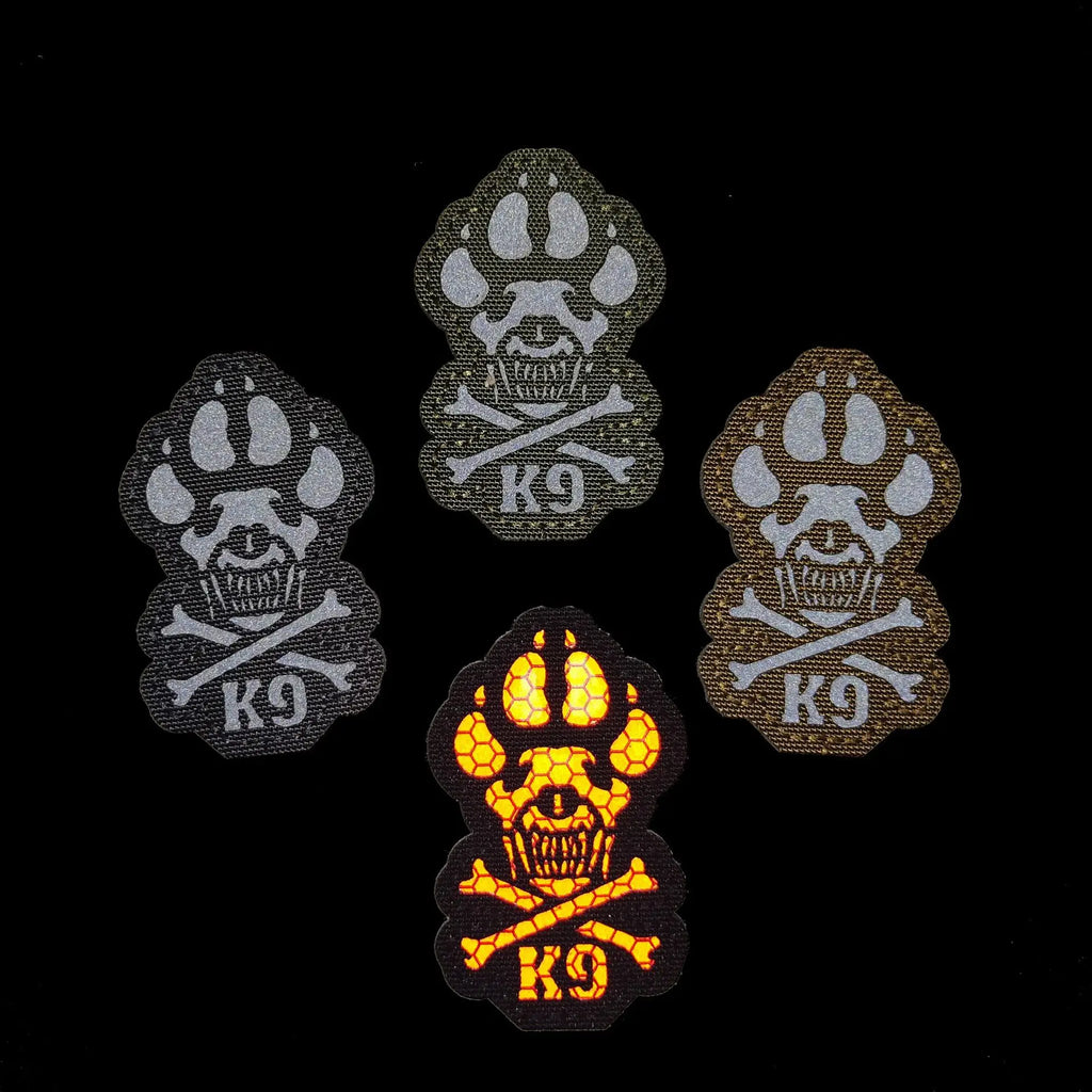 Luminous Reflective Tactical Dog Patch — K9 Morale Badge for Vests & Harnesses | 6 Colors