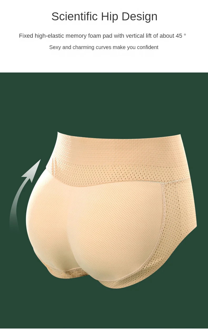 Padded Push Up Shapewear Panties – Butt Lifting Medium Control