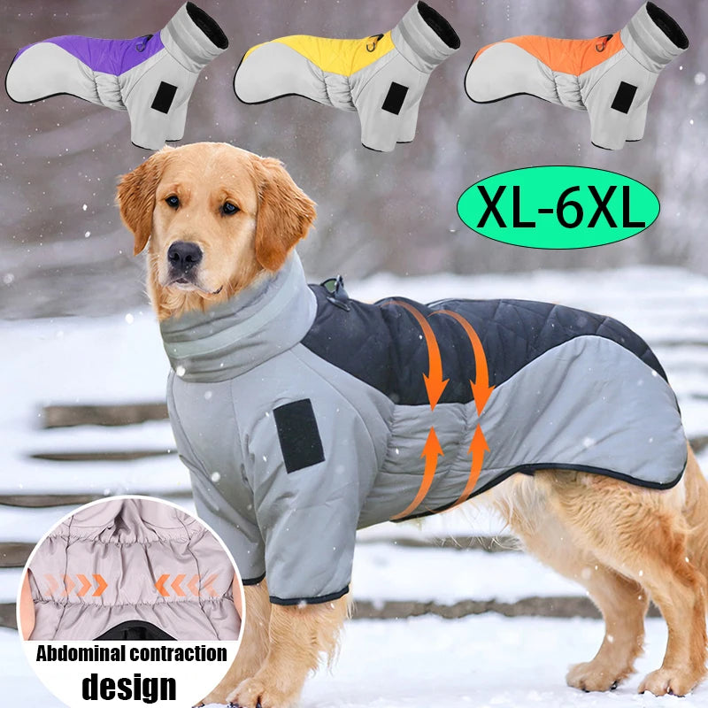 Dog Coat Reflection High Collar