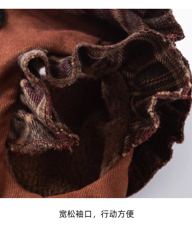 Autumn and Winter Pet Plaid Couple Outfit Thin Dress Hoodie Cat Teddy Jacket Dog Dresses for Small Dogs Puppy Clothes