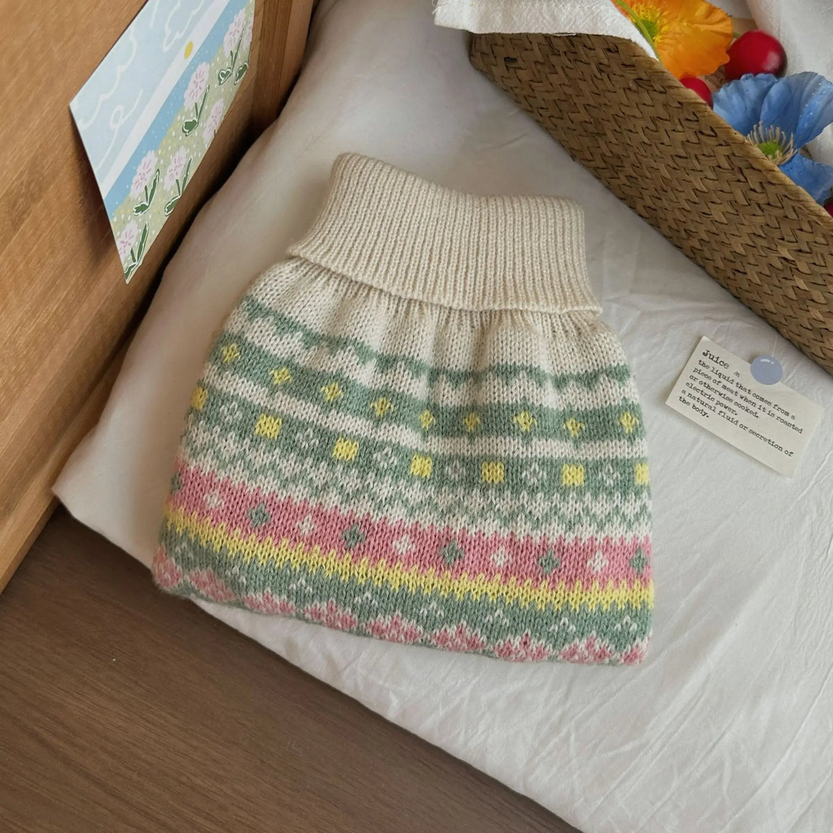 Striped Knit Dog Sweater — Cozy Winter Pullover for Small Dogs & Puppies | XS–XL