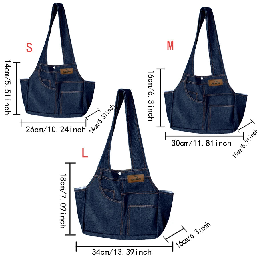 Fashion Pet Carrier Bag | Crossbody Shoulder Bag for Small Dogs & Cats