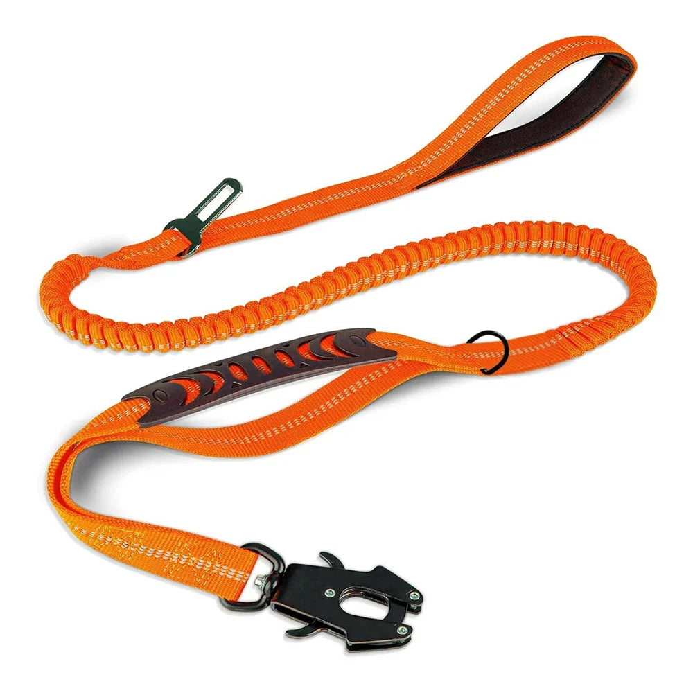 Soft Padded 2 Handle & Auto Lock Frog Clip Outdoor dog leash