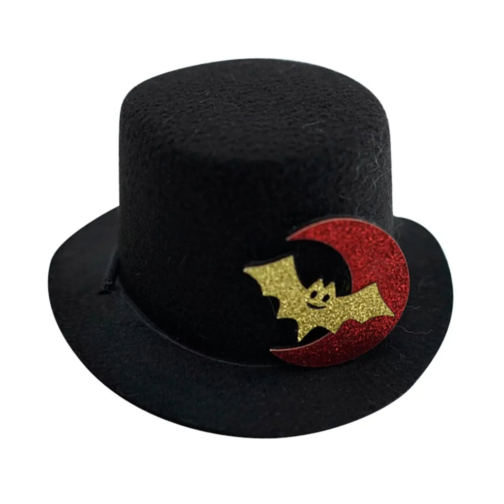 Pet Top Hat | Black Gentleman Formal Hat for Dogs, Cats & Small Animals – Halloween & Parties
