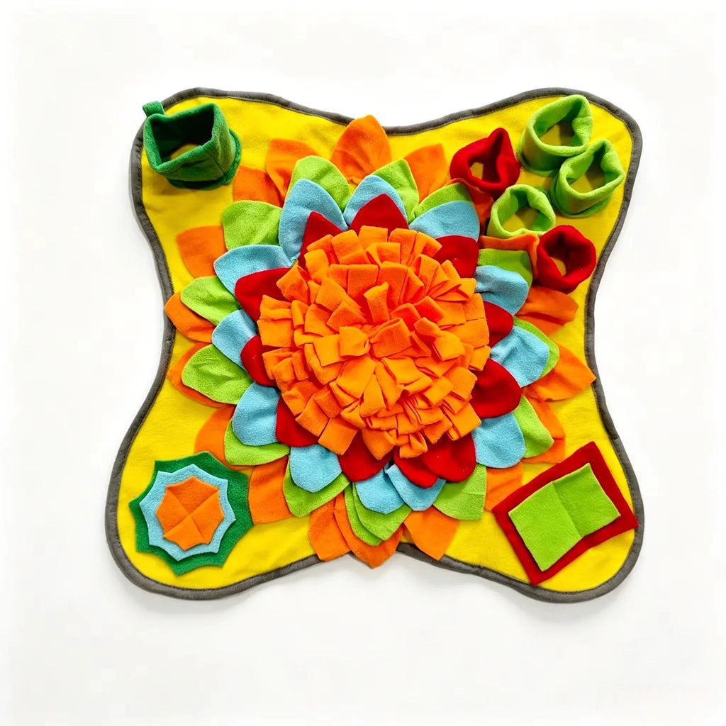 Pet Snuffle Training Mat — Plush Slow Feeder & Stress Relief Sniffing Blanket for Dogs & Cats | 4 Colors