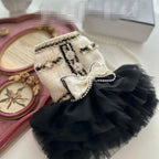 Classic Pet Princess Dress Puppy Clothes With Lace & Bowknot Cute Small Dog Skirt For Dogs  For Chihuahua, Bichon Teddy Fashioned Furbabies