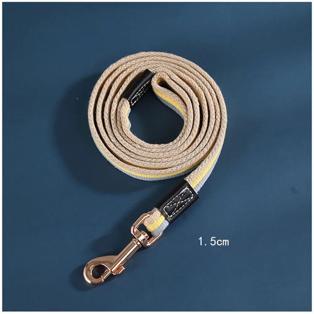 Padded Nylon Dog Training Leash — Strong Traction Lead for Small, Medium & Large Dogs | 4 Colors | 3 Widths | 2 Lengths