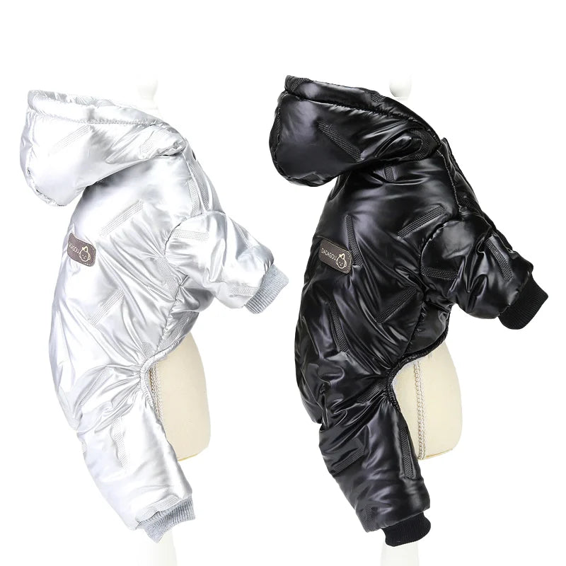 Waterproof Hooded Dog Jumpsuit — Super Warm Winter Coat for Small & Large Dogs | S–4XL