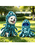 Halloween Octopus Pet Costume | Hooded Soft Pullover for Dogs & Cats S–L