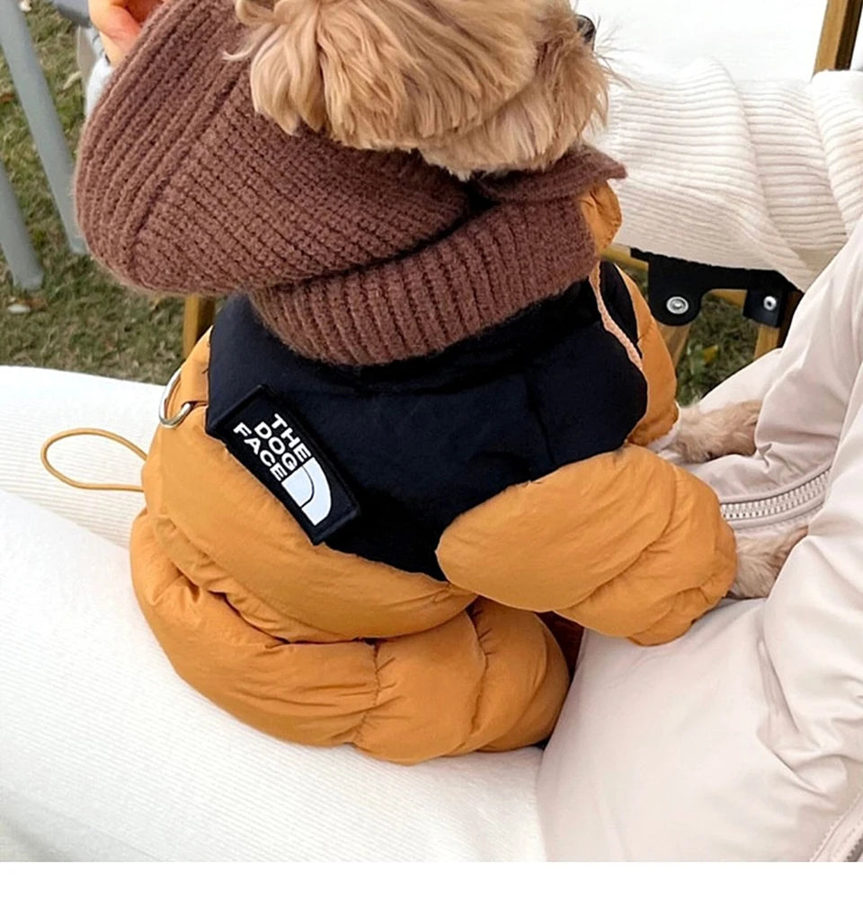 Teddy Four-Legged Cotton Coat Small Dog Winter Clothing Poodle Warm Down Jacket Thickened Jumpsuits Dog Clothes