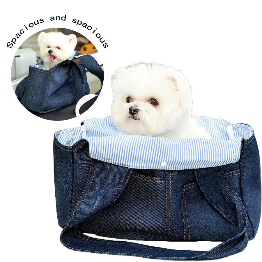Fashion Pet Carrier Bag | Crossbody Shoulder Bag for Small Dogs & Cats