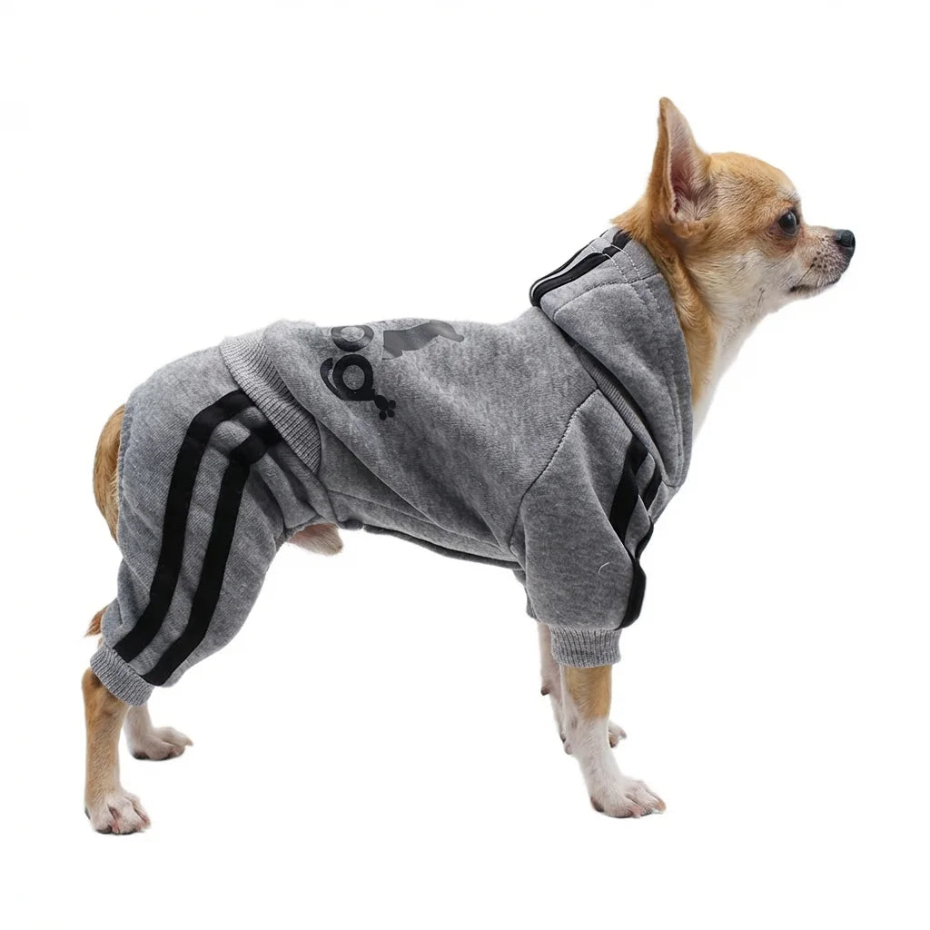Classic Fashion Dog Hoodie, Four-Leg Design Pet Apparel, Puppy Dog Sweater for Small to Medium Breeds