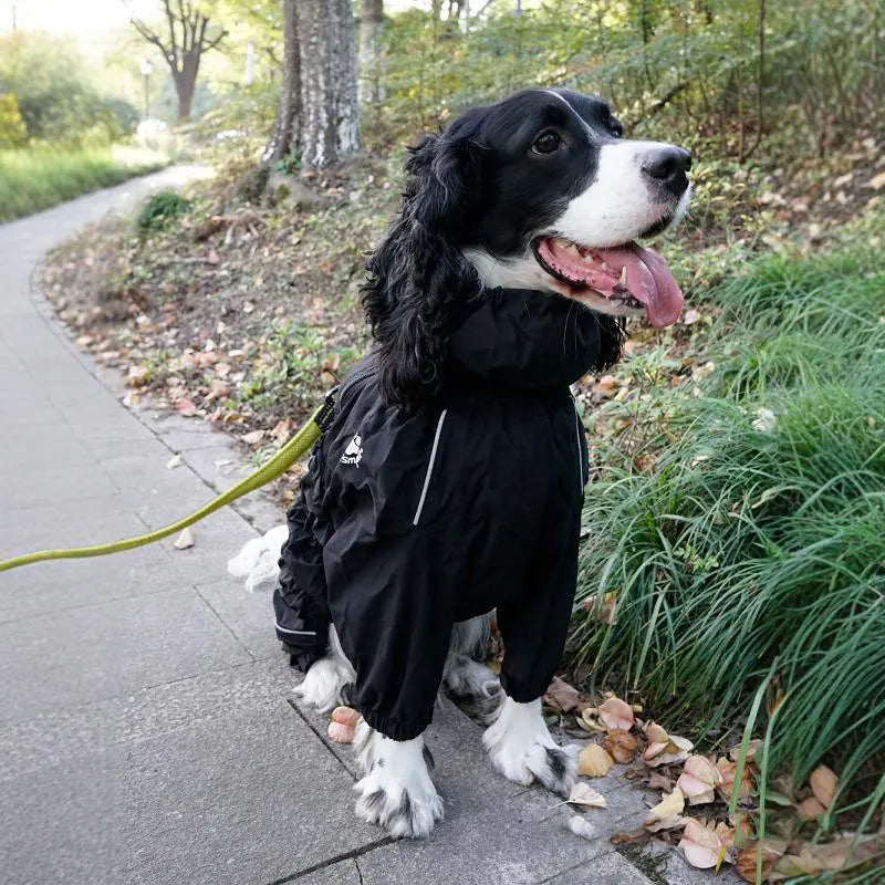 Waterproof Reflective Dog Raincoat - Winter Jumpsuit