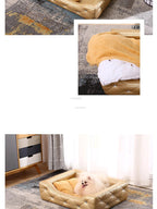 Light Luxury with Drill Dog Beds Pet Small Dog House Four Seasons Universal Dirt-resistant Waterproof Pet Supplies Home Dog Mat Fashioned Furbabies