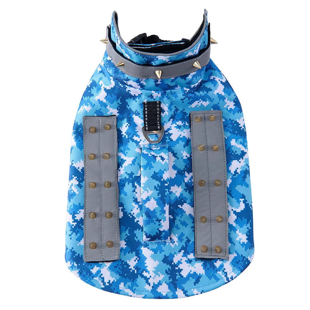 Anti-Bite Dog Jacket with Studs — Outdoor Protective Clothing for Dogs | XS–M