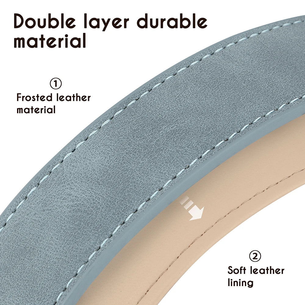 Soft Padded Leather Dog Collar | Adjustable PU Leather | S–XL