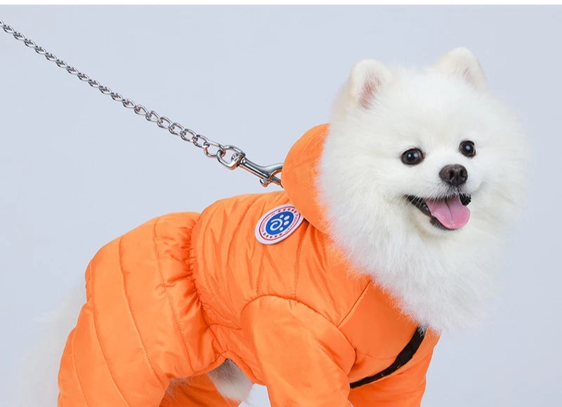 Pet Warm Dog Coat for Winter Dog Clothes Hooded Dog Jacket for Small Medium Large Dog Cat Clothes Insulated Padded Snow Jacket