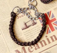 Adjustable P-Chain Dog Collar — Nylon Quick-Release Collar for Small, Medium & Large Dogs | 6 Colors | S–XL